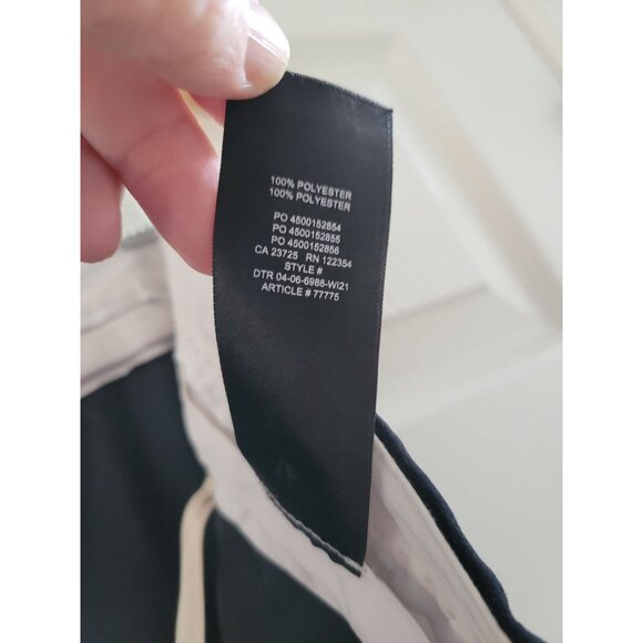 Aritzia Effortless Black Crepe Pants size 16 trousers Pleated wide Quiet luxury - Picture 9 of 12